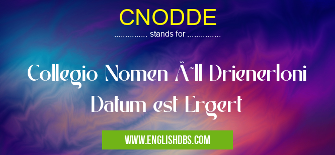 CNODDE