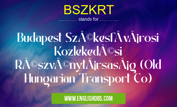 BSZKRT