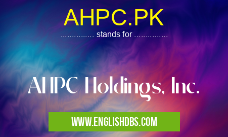 AHPC.PK