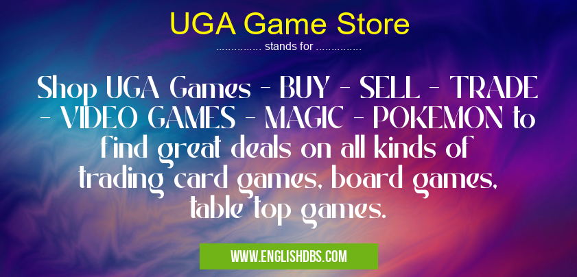 UGA Game Store