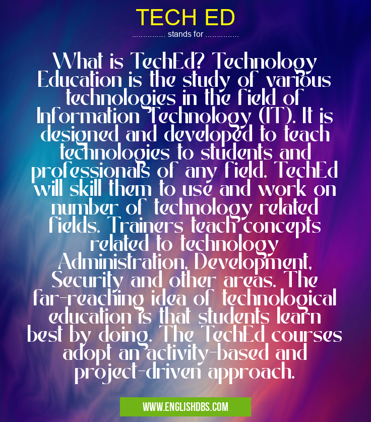 TECH ED