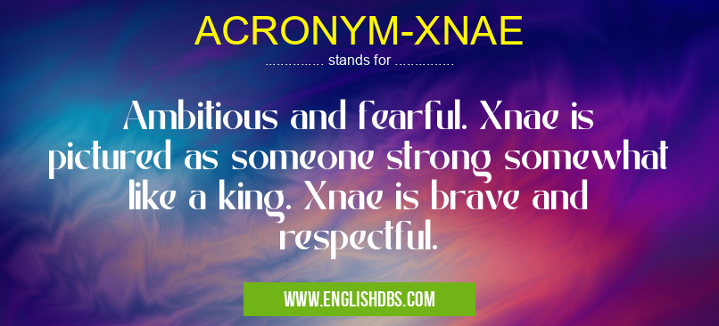 ACRONYM-XNAE