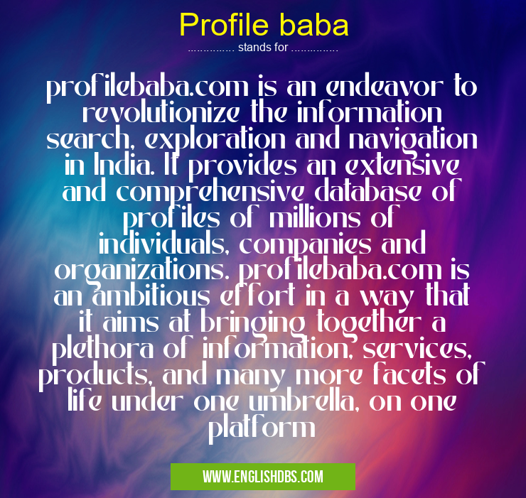 Profile baba