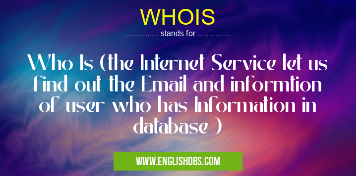 WHOIS