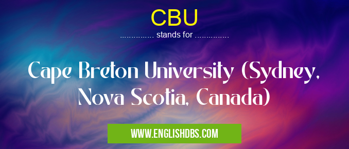 CBU