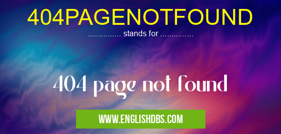 404PAGENOTFOUND