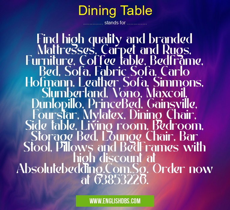 Dining Table