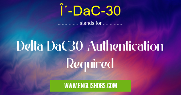 Î´-DaC-30