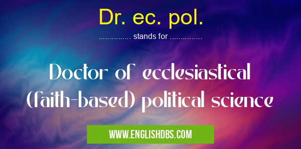 Dr. ec. pol.