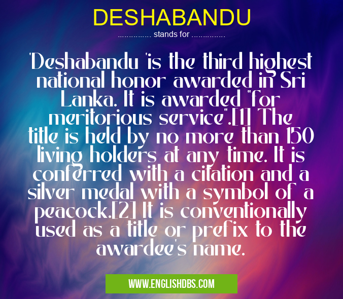 DESHABANDU