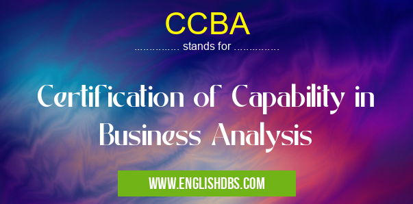 CCBA