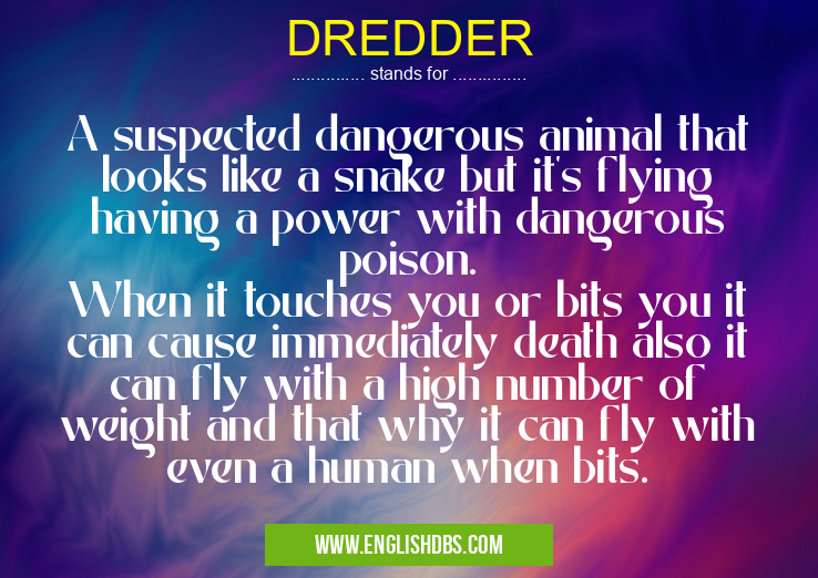 DREDDER