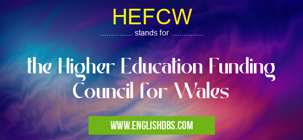 HEFCW