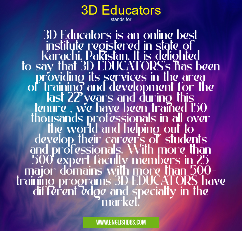 3D Educators