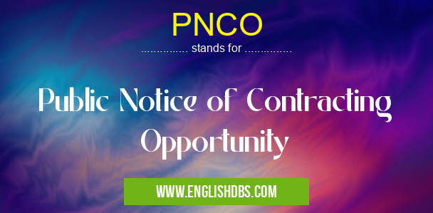 PNCO