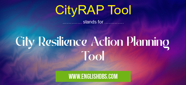 CityRAP Tool