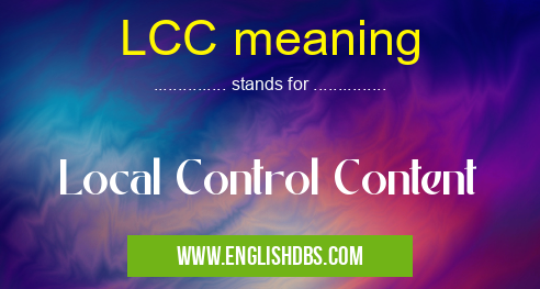 LCC meaning