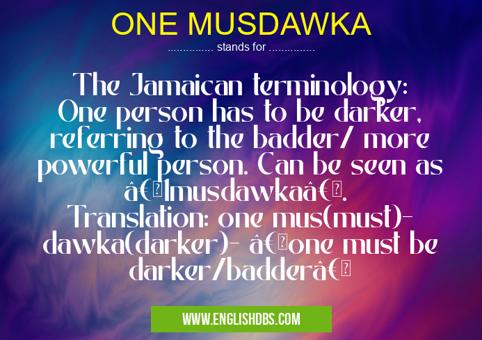 ONE MUSDAWKA