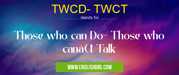 TWCD- TWCT