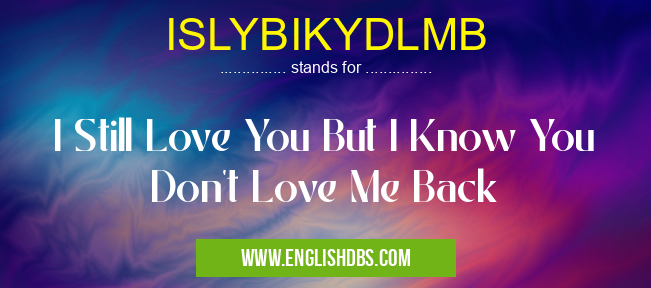 ISLYBIKYDLMB