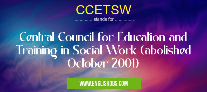 CCETSW