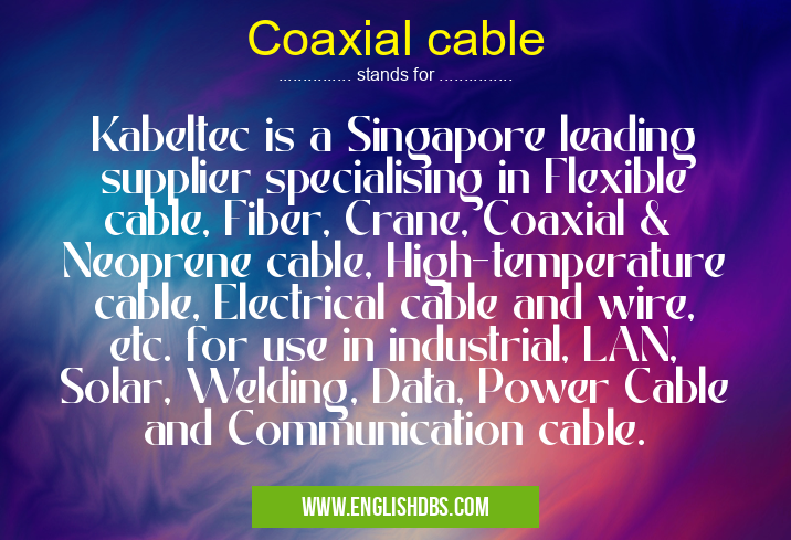 Coaxial cable