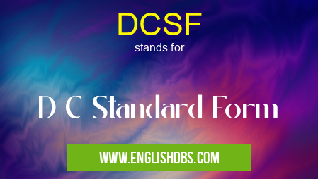 DCSF