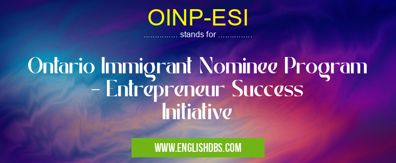 OINP-ESI