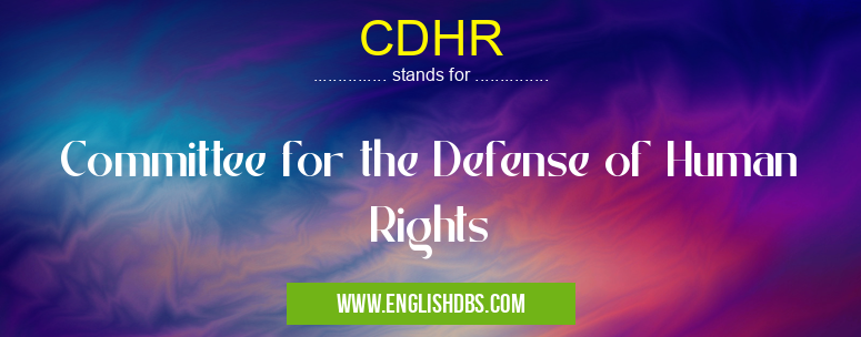 CDHR