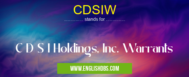 CDSIW