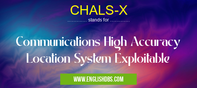 CHALS-X