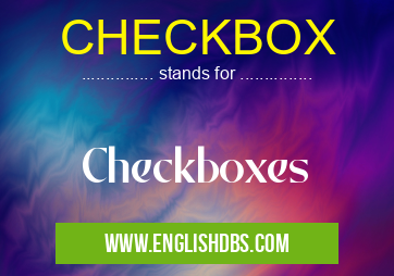 CHECKBOX