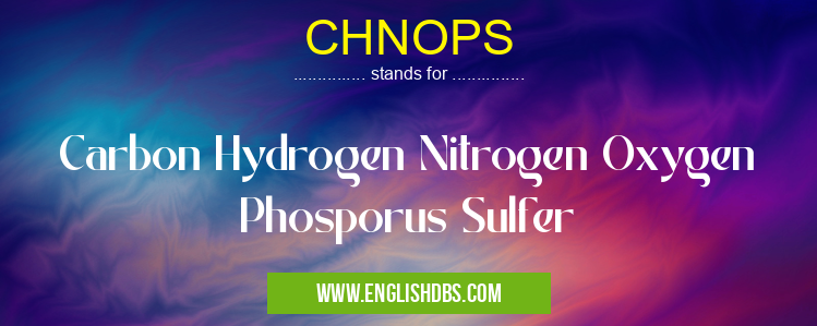 CHNOPS