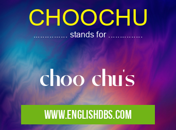 CHOOCHU