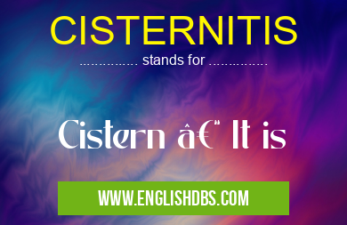 CISTERNITIS