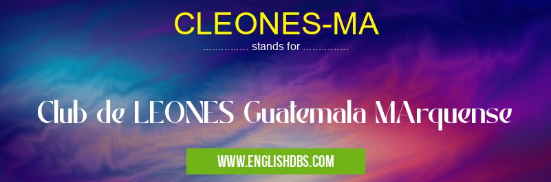 CLEONES-MA