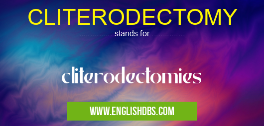 CLITERODECTOMY