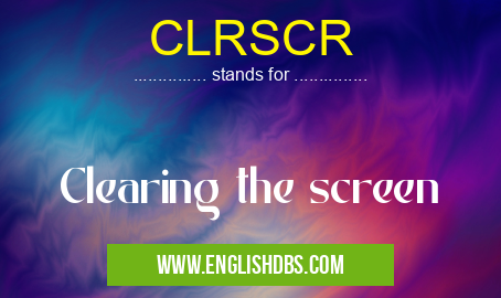 CLRSCR