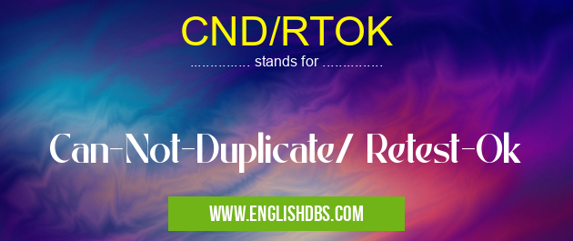 CND/RTOK