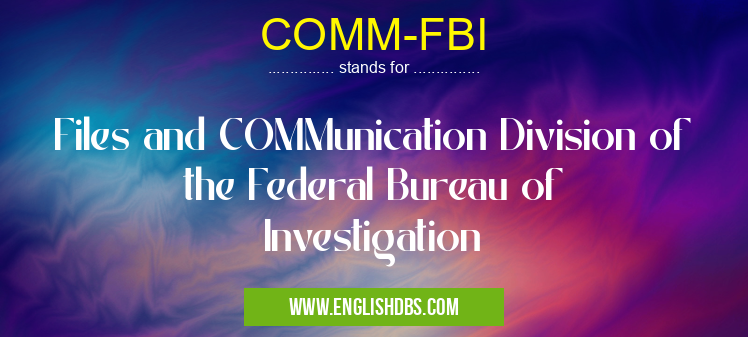 COMM-FBI