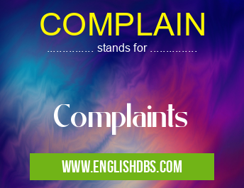 COMPLAIN