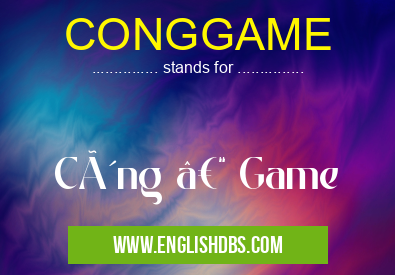 CONGGAME