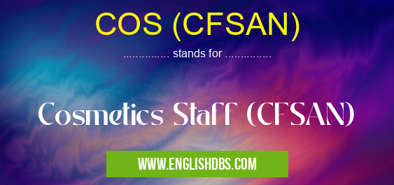 COS (CFSAN)