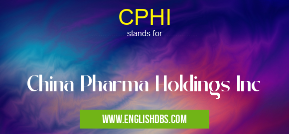 CPHI