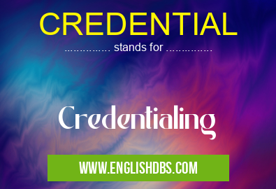 CREDENTIAL