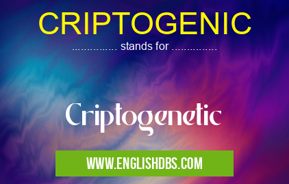 CRIPTOGENIC