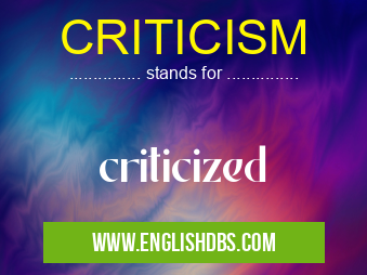 CRITICISM