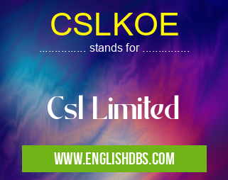 CSLKOE