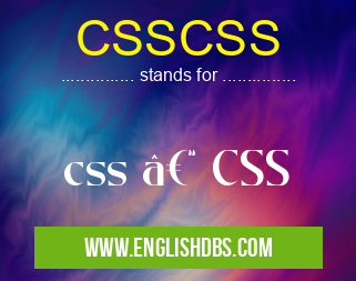 CSSCSS