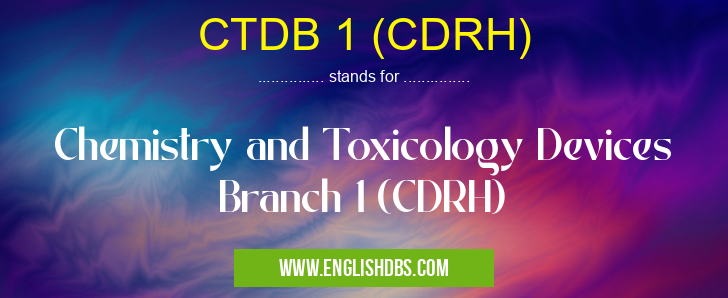 CTDB 1 (CDRH)